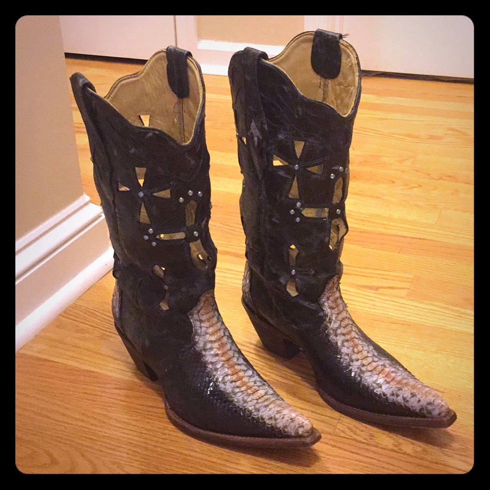 Corral Snake Skin Boots